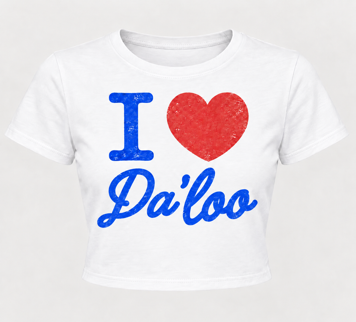I Love Da Loo Crop Tee